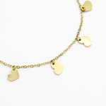 Load image into Gallery viewer, Molly Heart Disc Fashion Bracelet slim heart pendant
