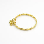 Load image into Gallery viewer, Molly Triple Bangle Fashion Bracelet with bells pendant