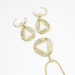 Load image into Gallery viewer, Molly Versace Pendant Fashion Necklace and Earrings Jewelry Set