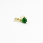 Load image into Gallery viewer, Molly Emerald Green Gem Jewelry Pendant with Crown Style