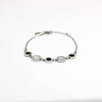 Load image into Gallery viewer, Molly Silver Onyx Element Fashion Bracelet - Molly Jewelries Your everyday jewelry