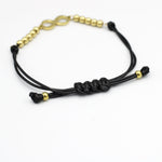 Load image into Gallery viewer, Molly Infinity Black Cord Fashion Bracelet