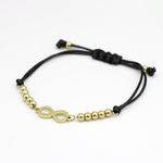Load image into Gallery viewer, Molly Infinity Black Cord Fashion Bracelet