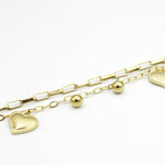 Load image into Gallery viewer, Molly Double Heart Fashion Bracelet