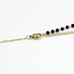 Load image into Gallery viewer, Molly Half Chain Black Crystal Beads Fashion Necklace