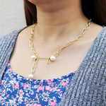 Load image into Gallery viewer, Unique Molly Big Chain with Pearl Fashion Necklace for women