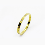Load image into Gallery viewer, Molly C Bangle embeded gold with crystal Fashion Bracelet women