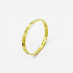 Load image into Gallery viewer, Molly C Bangle embeded gold with crystal Fashion Bracelet women