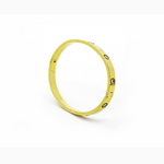 Load image into Gallery viewer, Molly C Bangle embeded gold with crystal Fashion Bracelet women