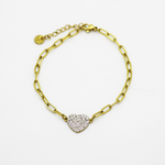 Load image into Gallery viewer, Unique Molly Pure Crystal Heart Chain Fashion Bracelet for women