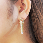 Load image into Gallery viewer, Unique Molly Unique Heart Huggie Fashion Earrings for women