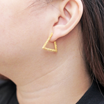 Load image into Gallery viewer, Unique Molly Triangle Hoop Fashion Earrings for women