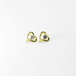 Load image into Gallery viewer, Unique Molly Heart and Crystal Drop Fashion Earrings for women