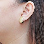 Load image into Gallery viewer, Unique Molly Line Engraved English Lock Fashion Earrings for women