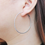 Load image into Gallery viewer, Unique Molly Silver Big Hoop Fashion Earrings for women