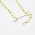 Load image into Gallery viewer, Unique Molly Big Chain with Pearl Fashion Necklace for women