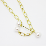 Load image into Gallery viewer, Unique Molly Big Chain with Pearl Fashion Necklace for women