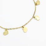 Load image into Gallery viewer, Molly Heart Disc Fashion Bracelet slim heart pendant
