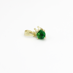 Load image into Gallery viewer, Molly Emerald Green Gem Jewelry Pendant with Crown Style
