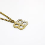 Load image into Gallery viewer, Molly Double Layer Chain with Double B Pendant Fashion Necklace
