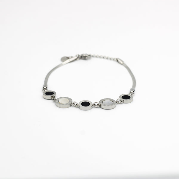 Molly Silver Onyx Element Fashion Bracelet - Molly Jewelries Your everyday jewelry