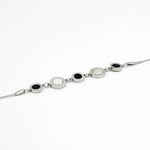 Load image into Gallery viewer, Molly Silver Onyx Element Fashion Bracelet - Molly Jewelries Your everyday jewelry
