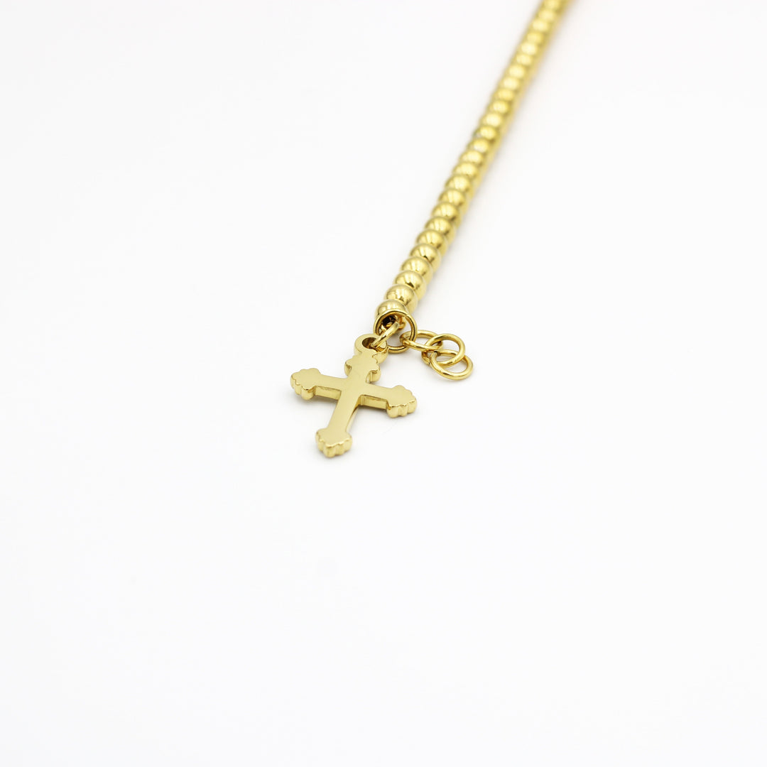 Molly Beads Cross Pendant Fashion Bracelet - Molly Jewelries Your everyday jewelry