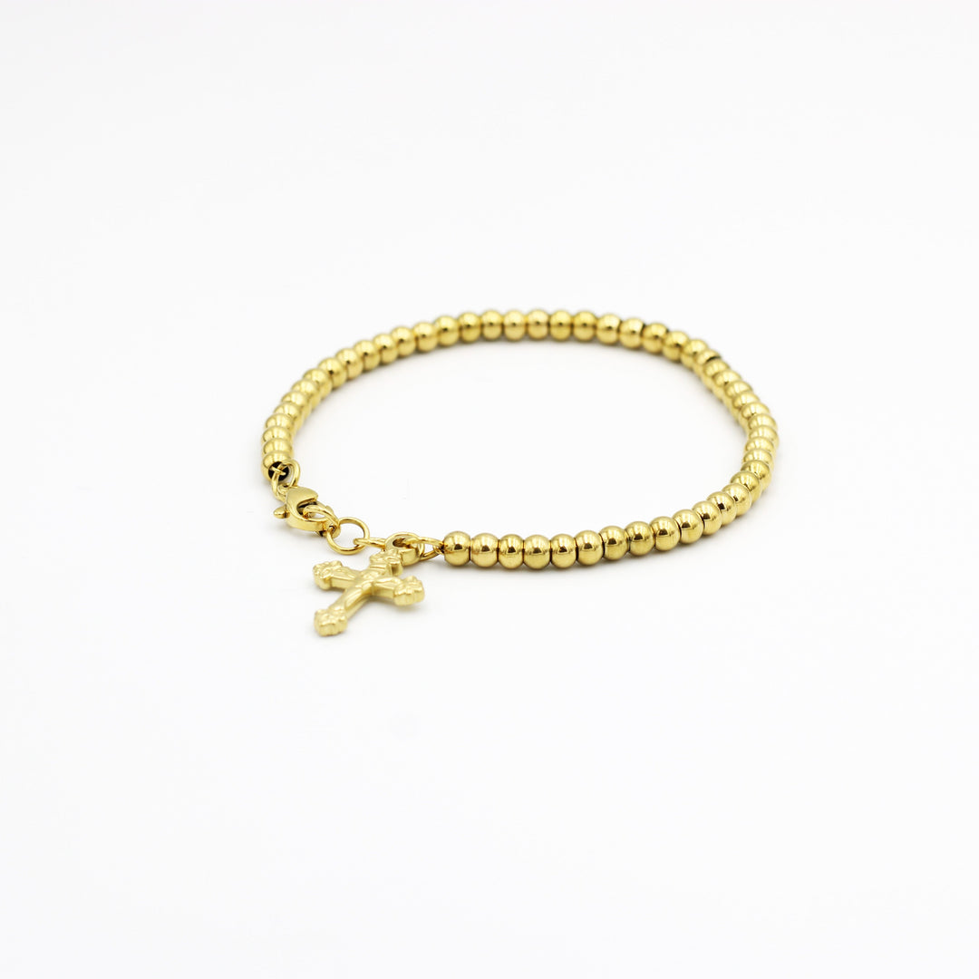 Molly Beads Cross Pendant Fashion Bracelet - Molly Jewelries Your everyday jewelry