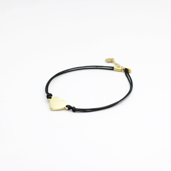 Molly Black String Heart Fashion Bracelet