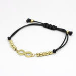 Load image into Gallery viewer, Molly Infinity Black Cord Fashion Bracelet
