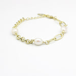 Load image into Gallery viewer, Molly Triple Pearl Fashion Bracelet
