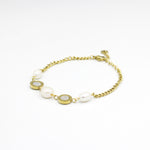 Load image into Gallery viewer, Molly Circle and Pearl Fashion Bracelet bvlgari design
