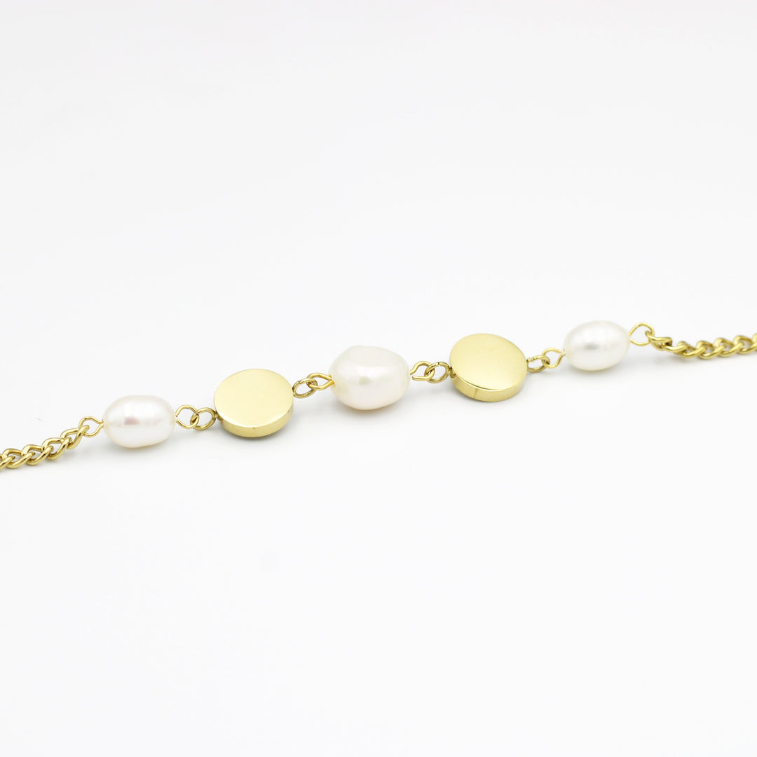 Molly Circle and Pearl Fashion Bracelet bvlgari design