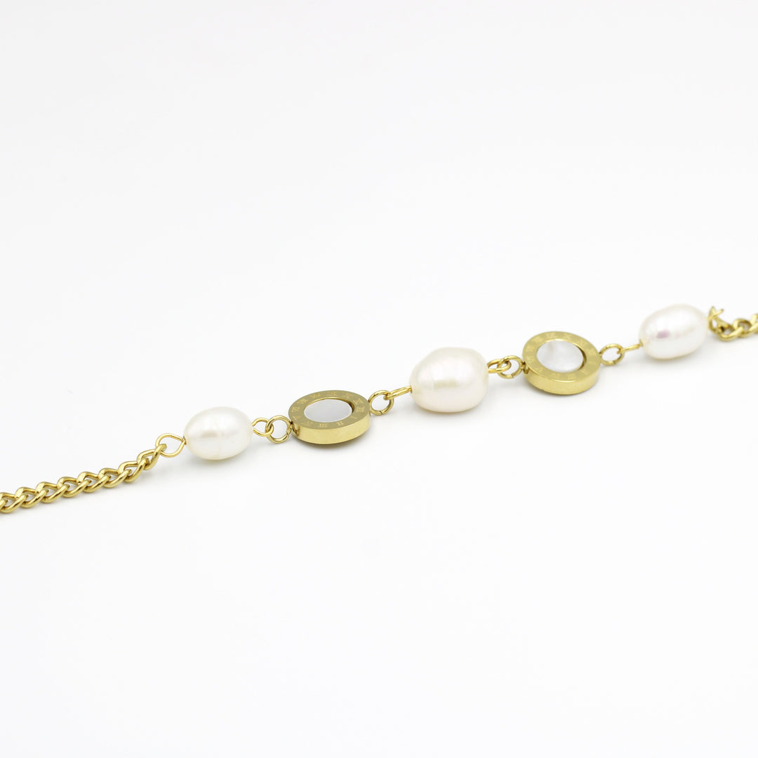 Molly Circle and Pearl Fashion Bracelet bvlgari design