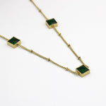 Load image into Gallery viewer, Molly Square Emerald Shape Fashion Necklace
