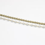 Load image into Gallery viewer, Molly Half Pearl Half Chain Fashion Necklace
