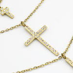 Load image into Gallery viewer, Molly Triple Layer Cross Fashion Necklace
