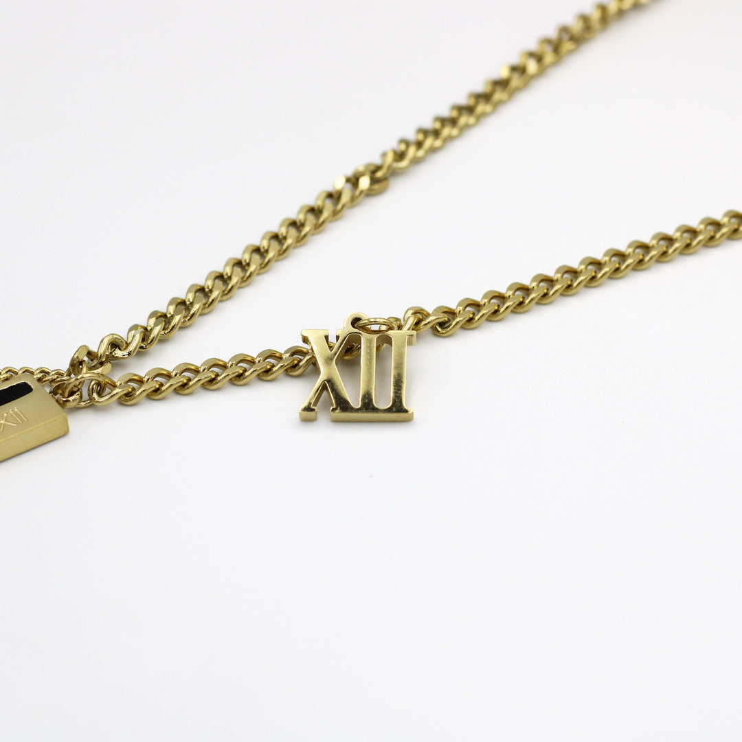 Molly Roman Numerical Pendant Fashion Necklace