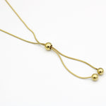 Load image into Gallery viewer, Molly Triple Beads Fashion Necklace with sleek chain
