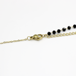 Load image into Gallery viewer, Molly Half Chain Black Crystal Beads Fashion Necklace
