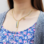 Load image into Gallery viewer, Unique Roman Numeral Pendant attached in the small chain Fashion Necklace for women
