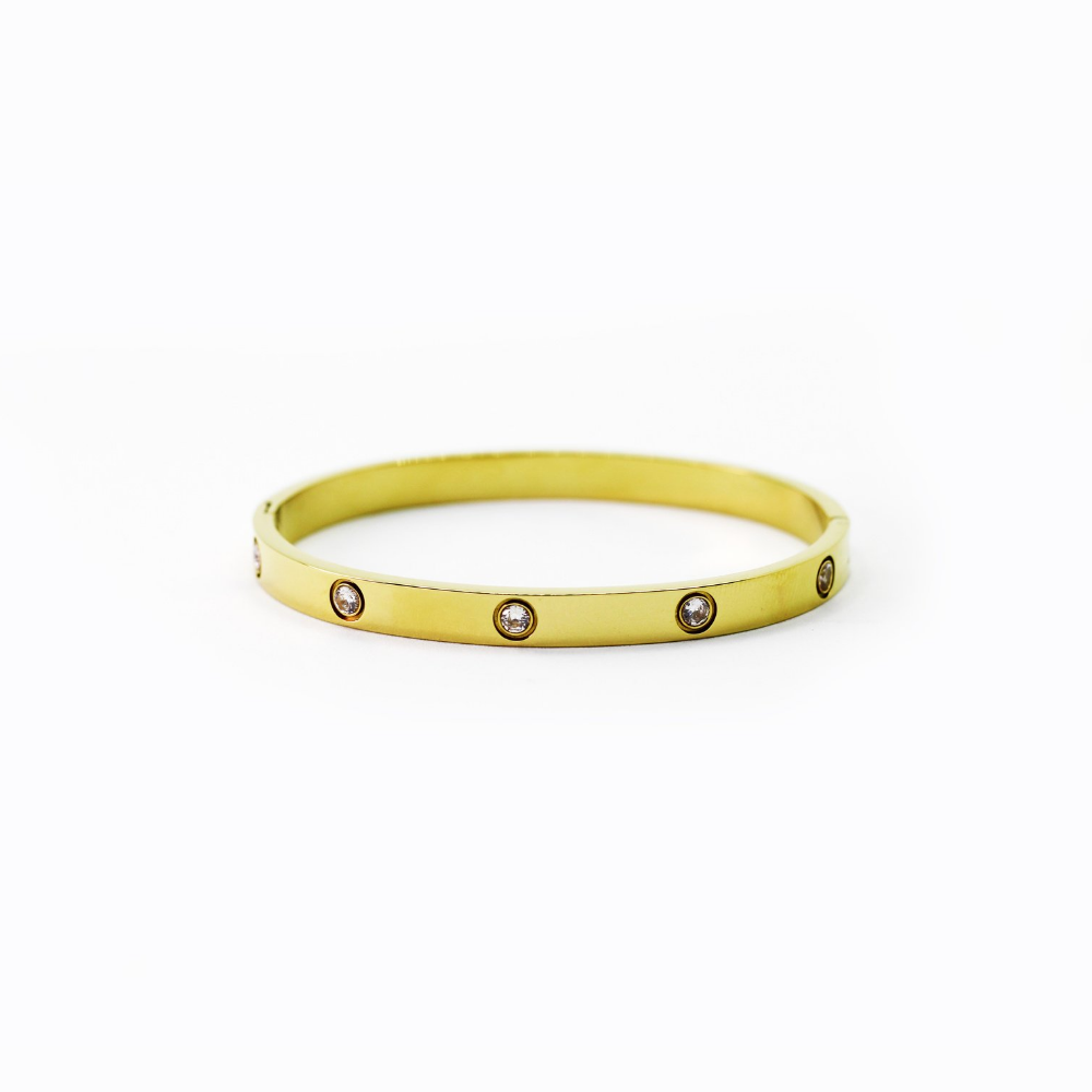 Molly C Bangle embeded with crystal Fashion Bracelet women