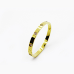 Load image into Gallery viewer, Molly C Bangle embeded gold with crystal Fashion Bracelet women
