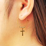 Load image into Gallery viewer, Unique Molly Cross Hoop Fashion Earring for women
