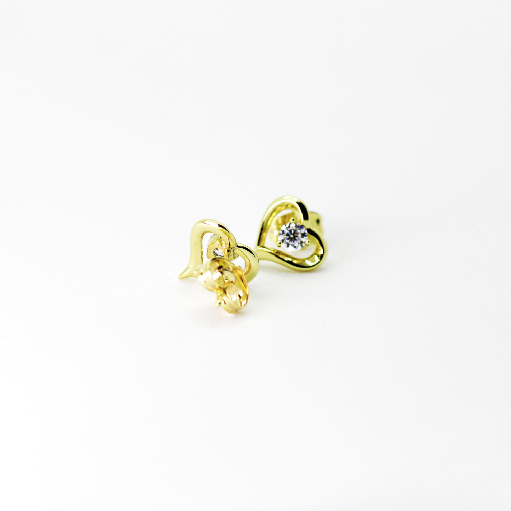 Unique Molly Heart and Crystal Drop Fashion Earrings for women