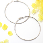 Load image into Gallery viewer, Molly Silver Big Hoop Fashion Earrings
