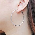 Load image into Gallery viewer, Unique Molly Silver Big Hoop Fashion Earrings for women
