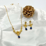 Load image into Gallery viewer, Molly Sapphire Necklace + Earrings Fashion Jewelry Set
