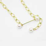 Load image into Gallery viewer, Unique Molly Big Chain with Pearl Fashion Necklace for women
