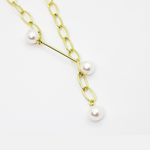 Load image into Gallery viewer, Unique Molly Big Chain with Pearl Fashion Necklace for women
